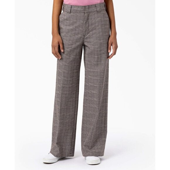 Dickies Bakerhill Plaid Wide leg High Rise Pants 6R - Picture 1 of 6